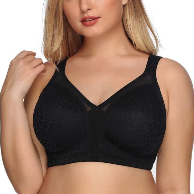 Detalle 2 de DotVol Women’s Full Coverage Minimizer Bra (Wirefree, Non Padded) Plus Size Everyday Comfort Bra