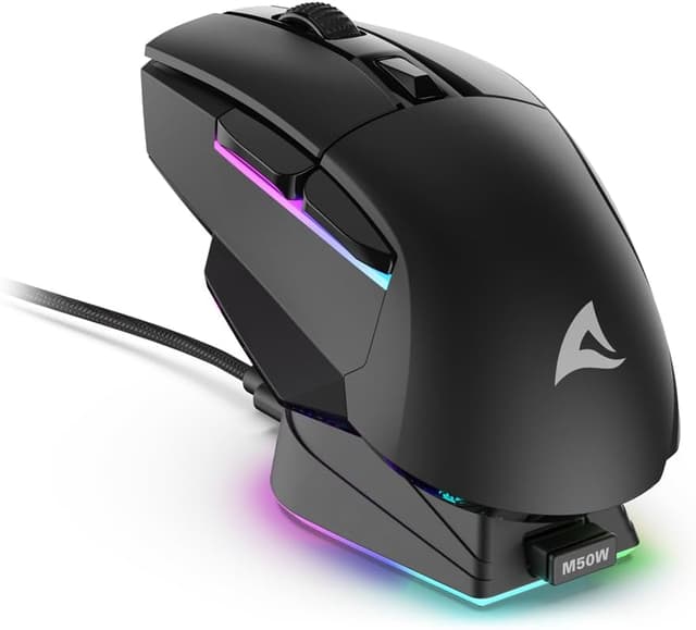 Detalle 2 de Sharkoon Skiller SGM50W Gaming-Maus, 6.400 DPI