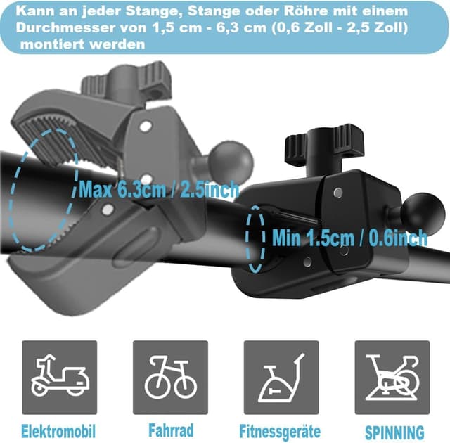 Detalle de Tablet-Ständer für 4,5 bis 14 Zoll WINOK