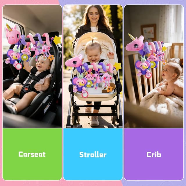 Thumbnail 3 de Zendstanding Einhorn Kinderwagenspielzeug 23,6 Zoll