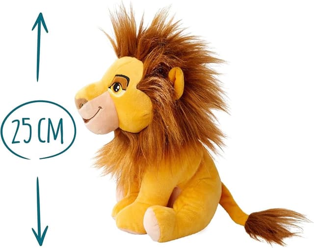 Detalle 2 de Simba Disney Rey León Mufasa Peluche 25 cm 🦁