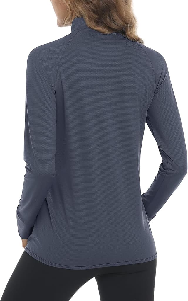 Detalle de MAGCOMSEN Women’s UPF 50+ Lightweight Athletic Jacket Sun Protection (Full Zip Long Sleeve)