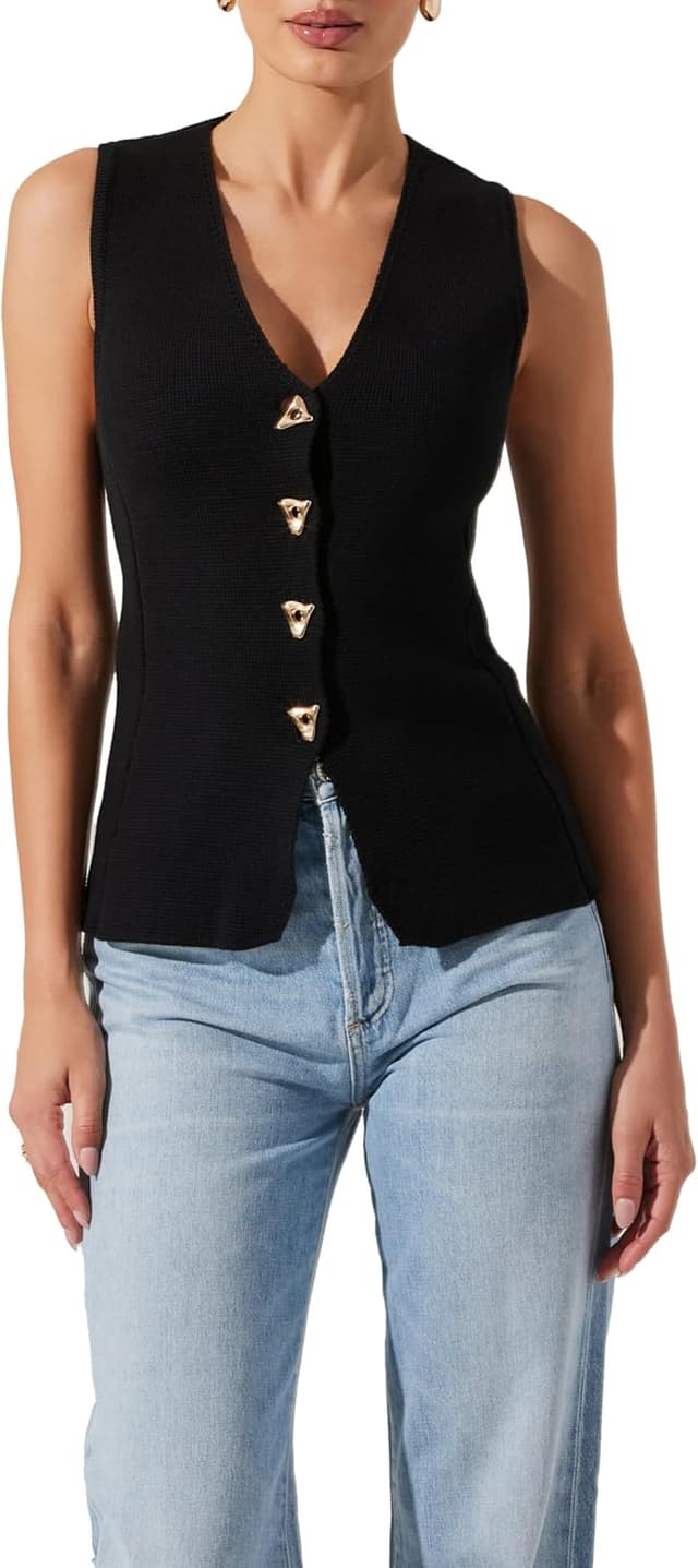Imagen de ASTR the label Jayce Sweater Vest 👗 en OfertitasTOP
