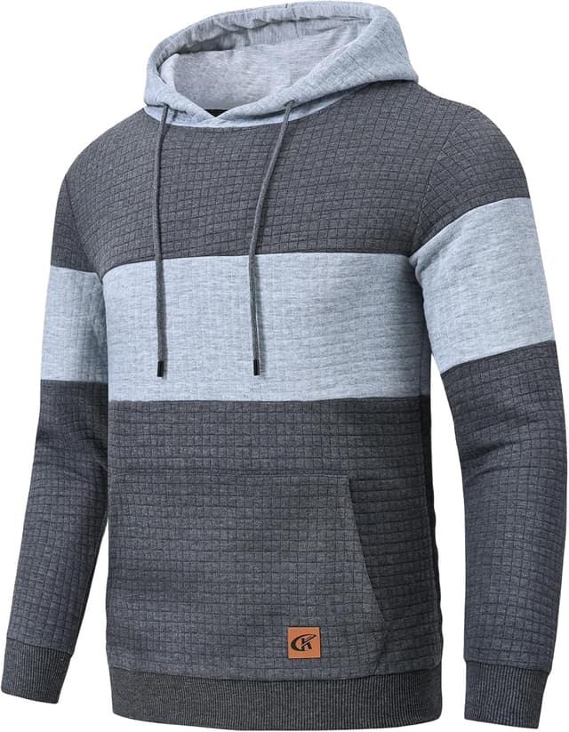 Detalle 2 de YuKaiChen Patchwork Hoodie Langarm 1 Stück