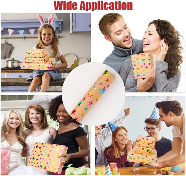 Thumbnail 6 de HBell Kraft Wrapping Paper Roll 10m