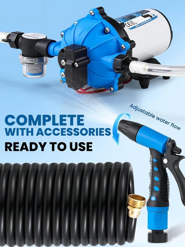 Thumbnail 5 de Mxmoonant 12V Waschpumpen-Set 20 LPM 70 PSI