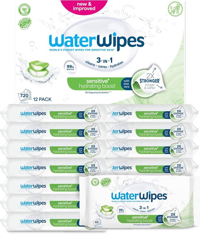 Imagen de WaterWipes Sensitive+ 720 toallitas para bebé 🧴 en OfertitasTOP