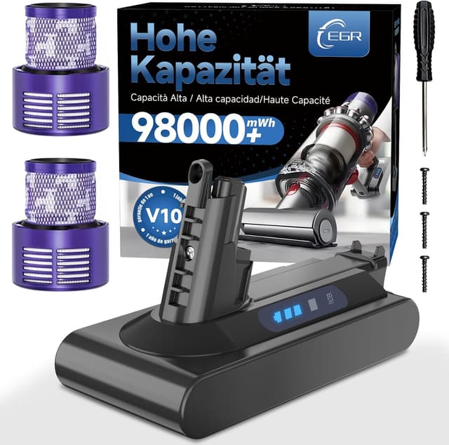 Detalle de EGR Upgraded V10 Akku für Dyson V10
