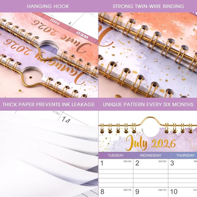 Thumbnail 4 de Waterink 2026 Wall Calendar 11" x 8.5" ๐