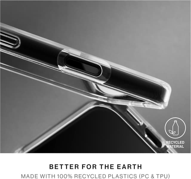 Detalle de Native Union (Re)Clear Case for iPhone 17 Pro Max – Transparent anti-yellowing, MagSafe compatible drop case with recycled materials