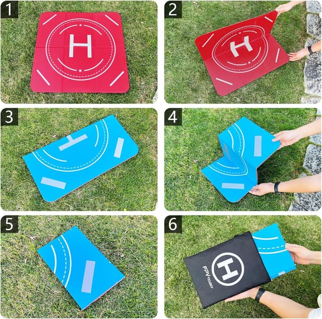 Thumbnail 6 de FPVtosky Drone Landing Pad pieghevole da 64 cm: tappetino universale per atterraggio e decollo