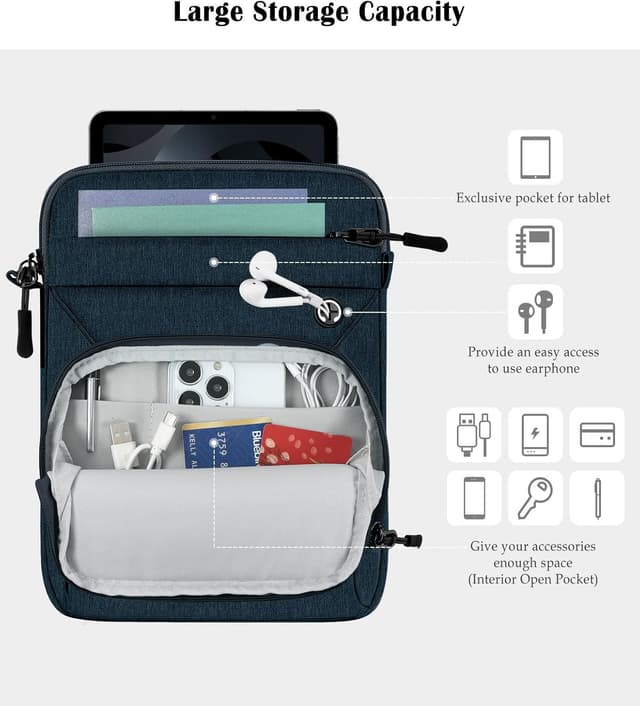 Thumbnail 3 de Dadanism 9-11 Inch Tablet Sleeve Indigo