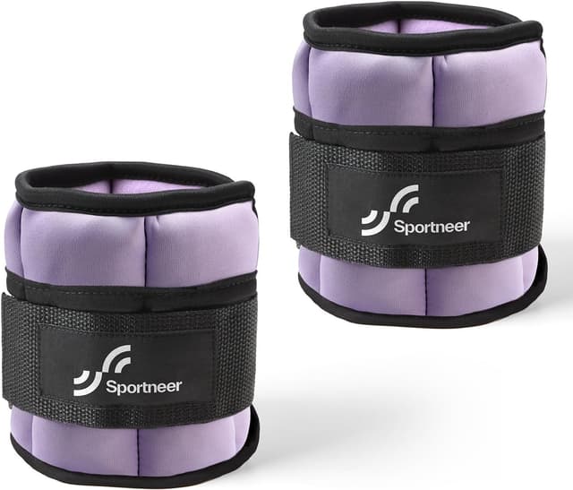 Detalle de Sportneer verstellbare Knöchelgewichte (1 Paar) – 0,9 bis 4,5 kg, für Fitness, Walking, Joggen