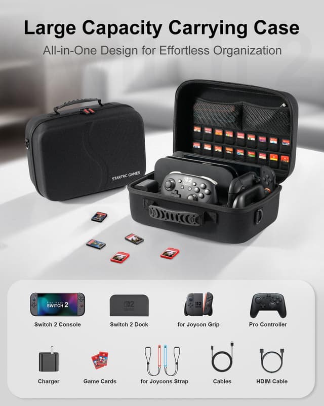 Detalle 2 de STARTRC GAMES Switch 2 Tasche, 32,5 cm