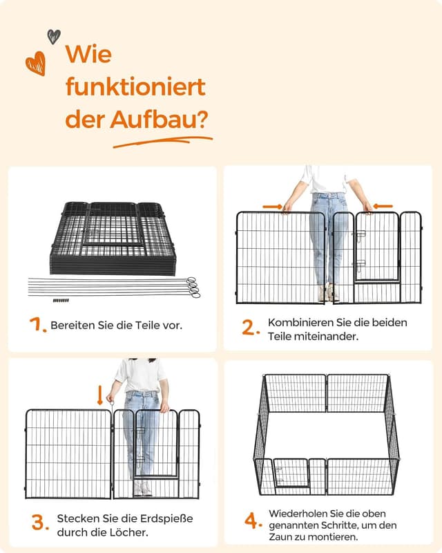 Thumbnail 5 de Feandrea PPK88H Freilaufgehege 8×77x80 cm