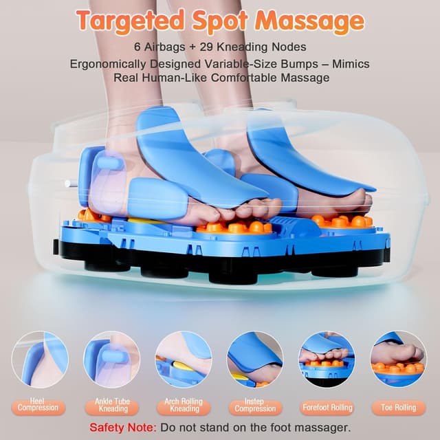 Detalle de POGGT Foot Massager Machine 13" for Plantar Fasciitis 🦶