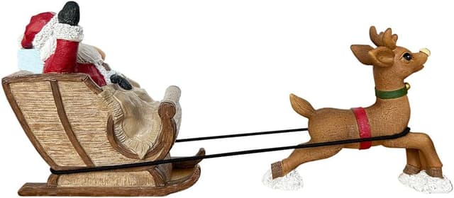 Thumbnail 1 de SLOCME Aquarium Santa Claus Sleigh decoration 🎣