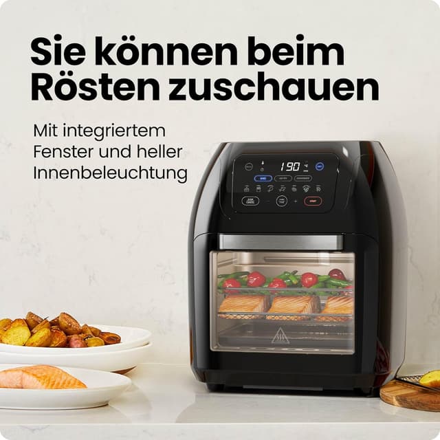 Thumbnail 6 de Chefman multifunktionale digitale Heißluftfritteuse + Rotisserie (10 l, 17 Touch-Voreinstellungen) – XL Familiengröße