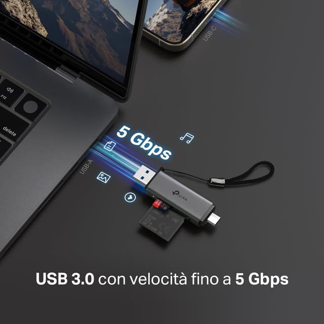 Detalle 2 de TP-Link UA430D lettore schede SD USB-C