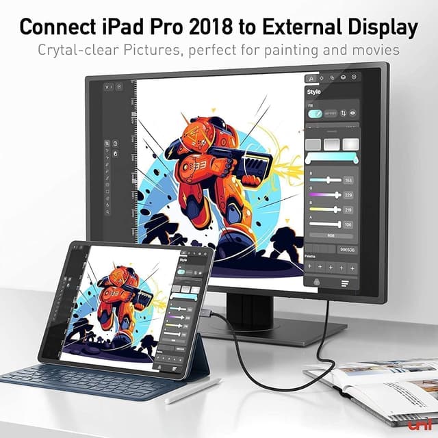 Thumbnail 6 de uni USB C auf HDMI Kabel 4K