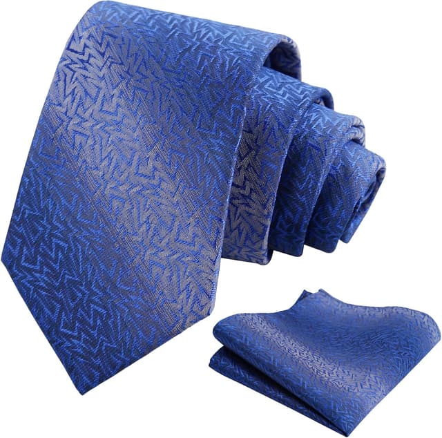 Detalle de Alizeal Mens solid tie set 8x150 cm