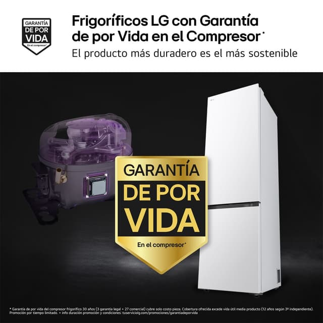 Detalle 2 de LG Frigorífico Combi DoorCooling+ 2,03 m