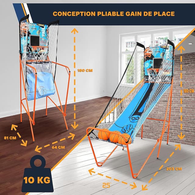 Thumbnail 1 de SereneLife Jeu de Basketball 203 cm