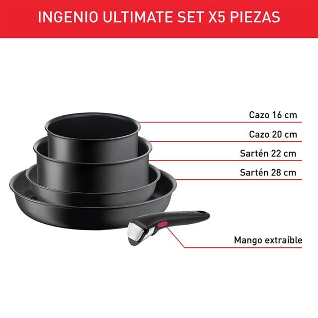Thumbnail 2 de Tefal Ingenio Ultimate set de 5 piezas