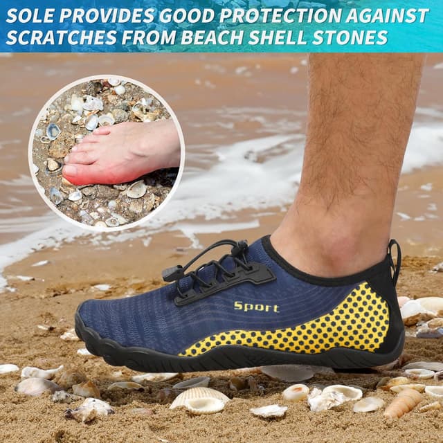 Detalle de ZHR quick-dry water shoes for women/men – aqua socks for swim, beach and outdoor sports
