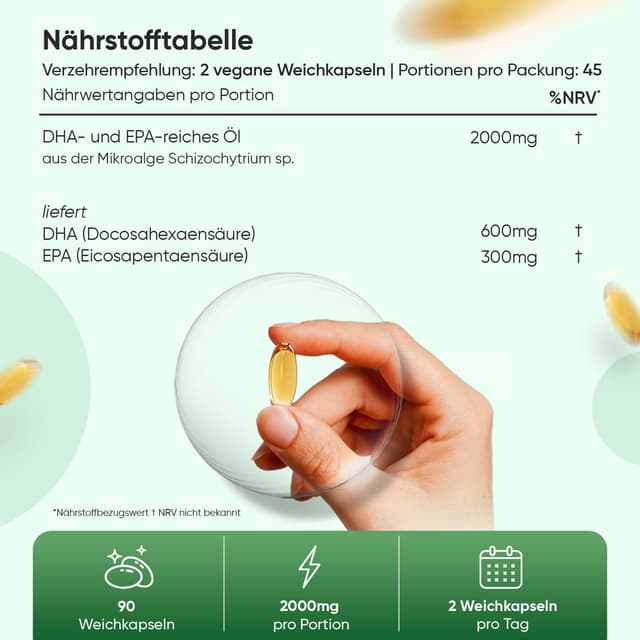 Detalle de Omega 3 Vegan 90 Kapseln 2000mg