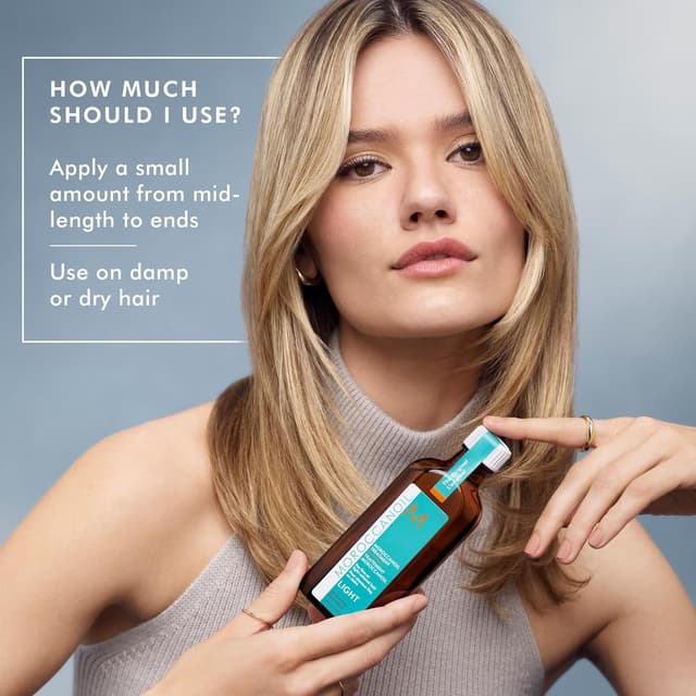 Detalle de Moroccanoil Soin Light : soin démêlant et illuminateur pour cheveux fins et clairs
