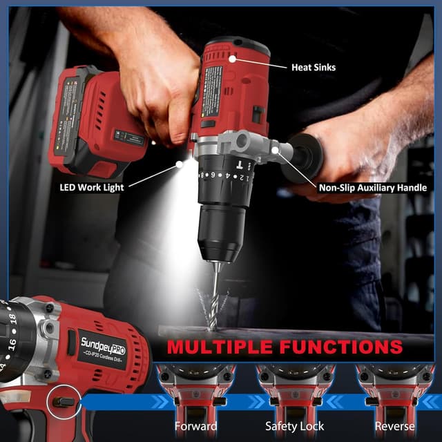 Thumbnail 5 de SundpeyPRO 120Nm Cordless Hammer Drill