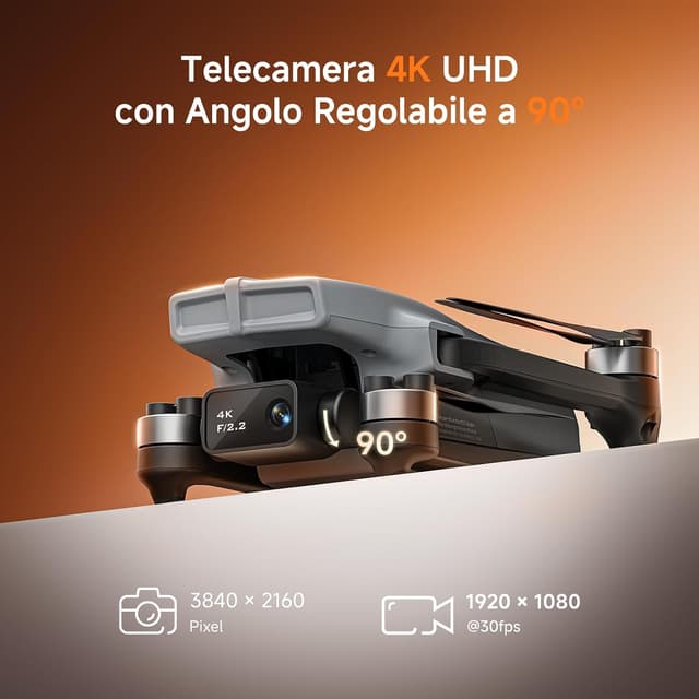 Detalle de Ameta S20 Drone con telecamera 4K, GPS e ritorno automatico (meno di 249 g)