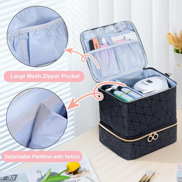 Detalle 2 de Uross Nail Polish Organizer Bag 30-bottle