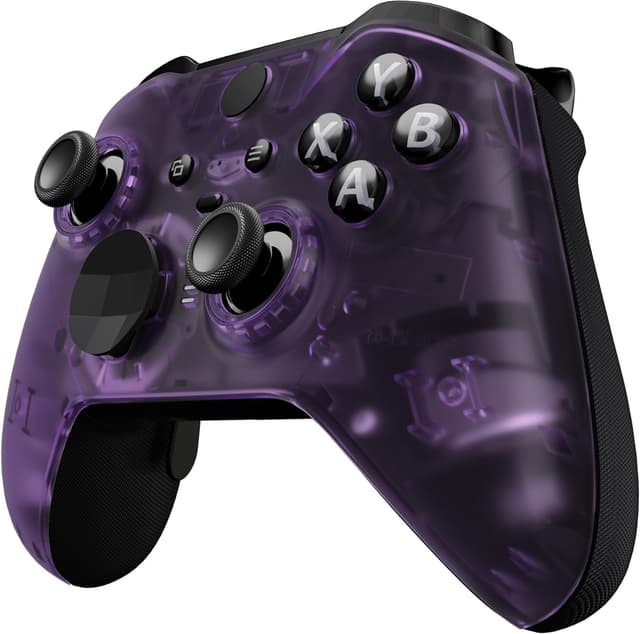 Detalle 2 de eXtremeRate Front Case für Xbox Elite Series 2/Series 2 Core (Modell 1797) – transparente DIY-Ersatzhülle inkl. Accent-Ringe