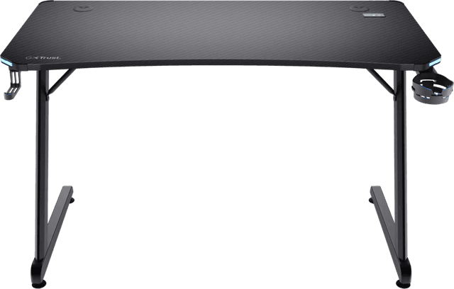 Detalle de Trust GXT709 Luminus RGB Gaming-Schreibtisch (120 x 60 cm) in Schwarz