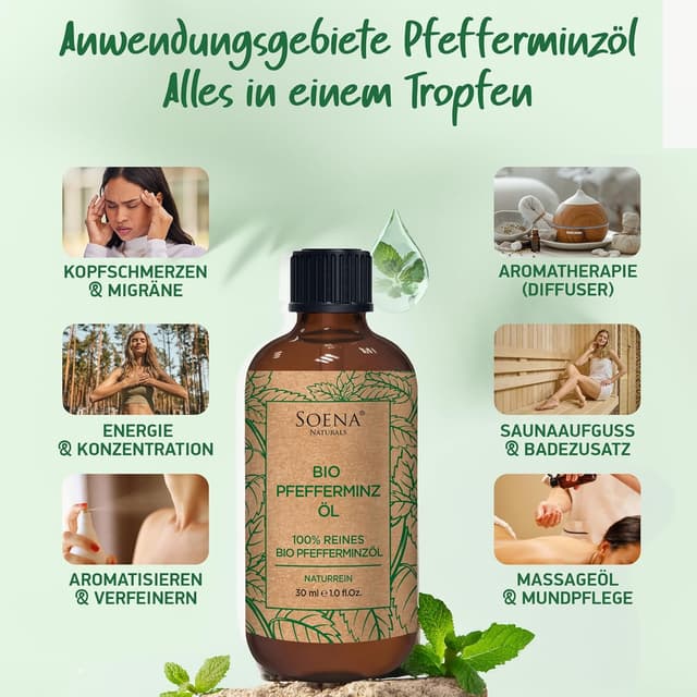 Detalle 2 de Bio Pfefferminzöl Pfefferminzöl natürlich