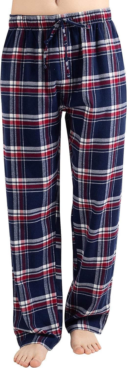 Thumbnail 6 de JTPW Men’s 100% Cotton Flannel Pyjama/Lounge Bottoms with Pockets – Plaid, Relaxed Fit