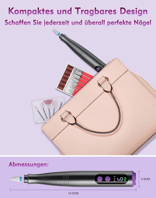 Detalle 2 de Elektrische Nagelfräser 1.000 bis 20.000 U/min