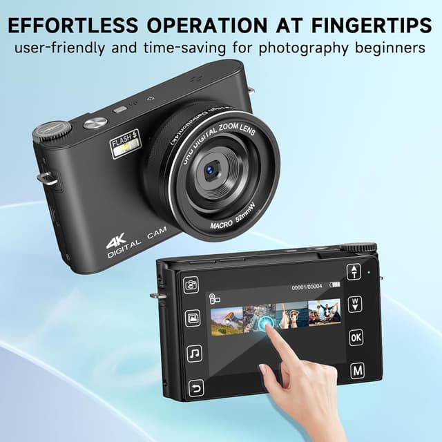 Detalle de 4K 48MP Digital Camera with Touch Screen