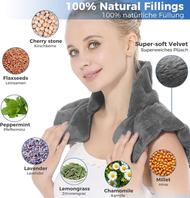 Detalle 2 de Aroma Season Heated Neck Warmer 100% Wheat Bags