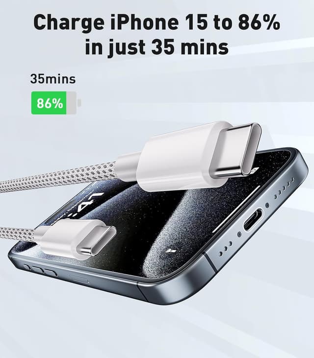 Detalle 2 de Txtcu USB C to USB C Cable 4M 60W