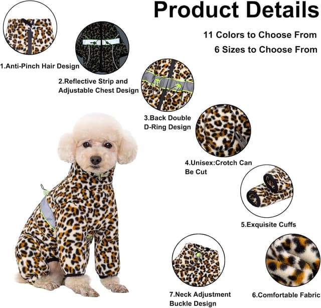 Detalle de Dog winter fleece coat XL