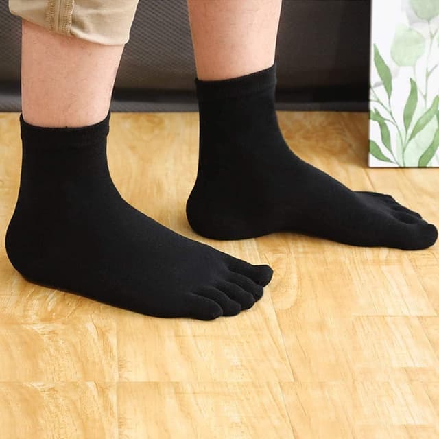 Detalle 2 de PUTUO Chaussettes 5 Doigts Homme 5 paires