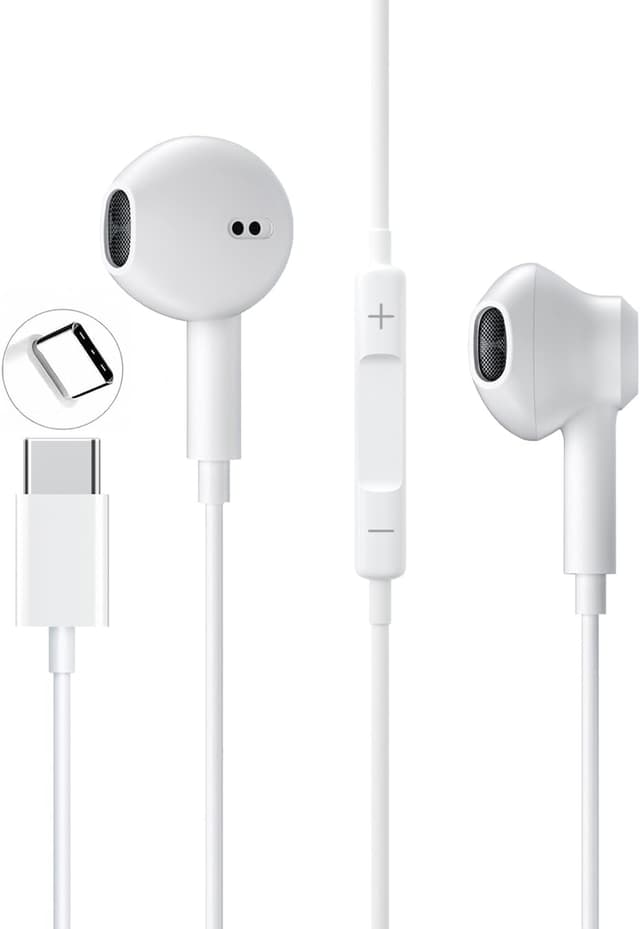 Detalle de Écouteurs filaires USB‑C intra‑auriculaires avec micro et contrôle du volume