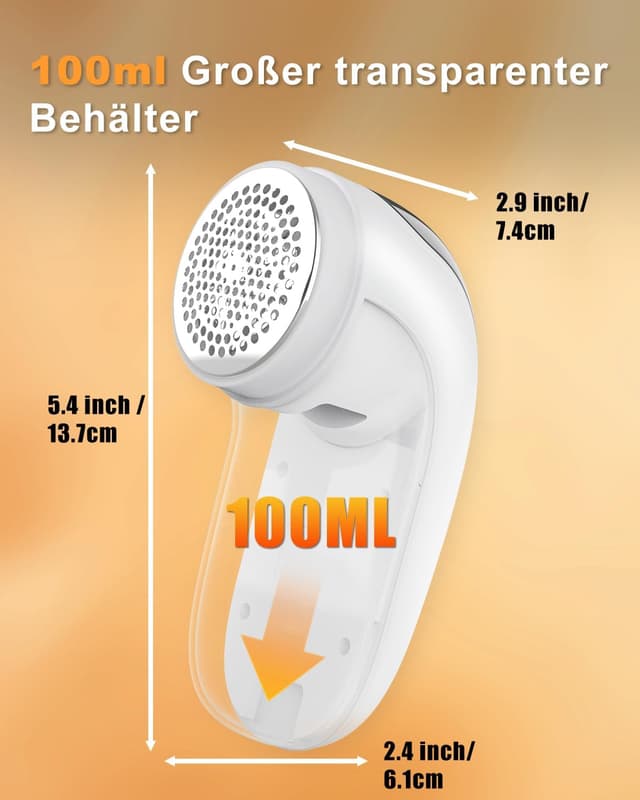 Thumbnail 3 de Homtronics Fusselrasierer Elektrisch 6Klingen