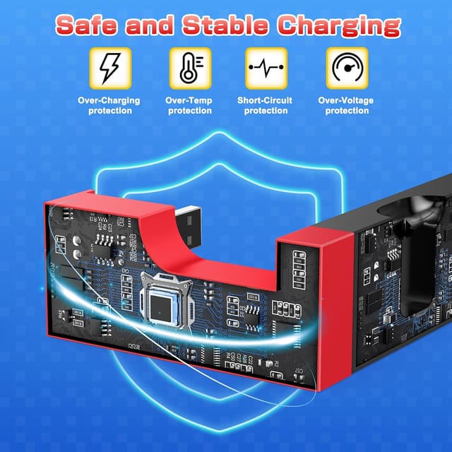 Detalle 2 de Charging Dock for Nintendo Switch OLED — 4‑port charger