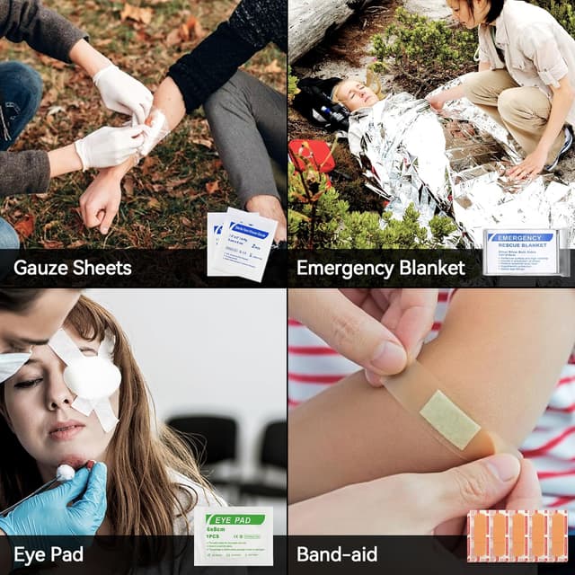 Thumbnail 6 de Waterproof survival first aid kit 4.8 x 2.4