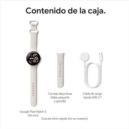 Thumbnail 10 de Google Pixel Watch 3 45 mm — Negro Mate