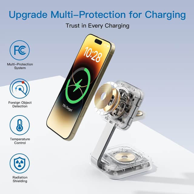 Thumbnail 4 de 2026 Traveling Mag‑Safe 3‑in‑1 Charger 18W